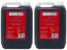 Puregro Malt Vinegar Pack of 2, 5 Litres Each, Bulk Supply
