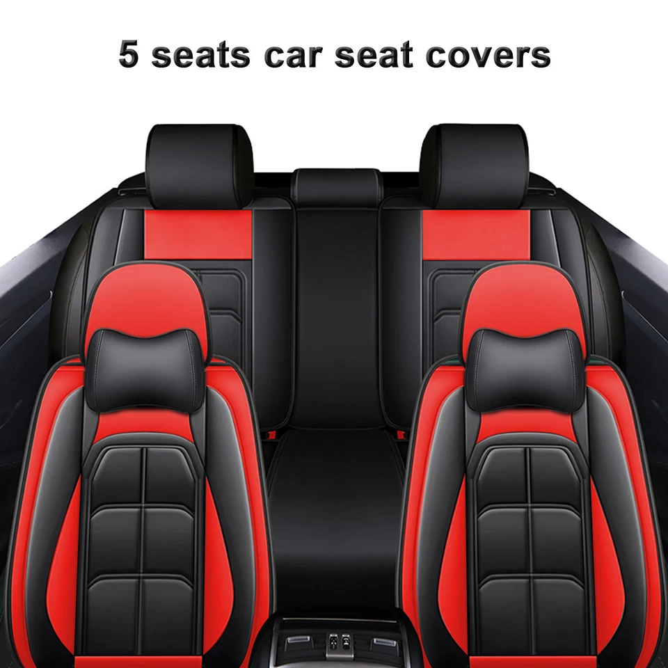 For Mazda 3 6 CX-5 CX-7 Full Set Car Seat Cover Leather Front Rear Back Cushion Foto 3 de 4