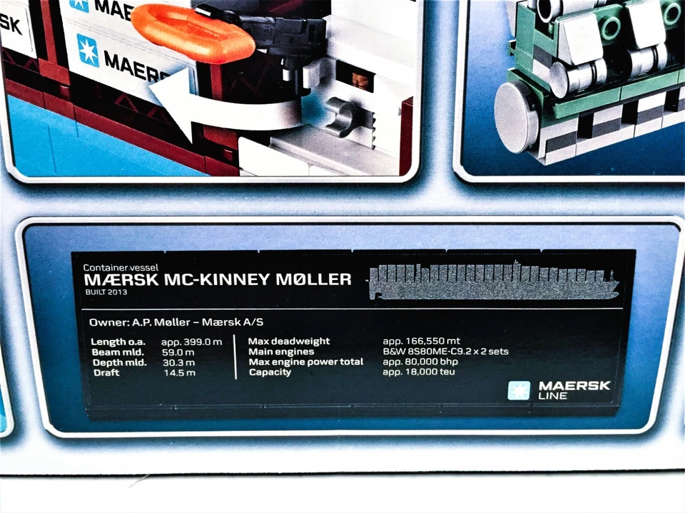 LEGO Creator Maersk Line Triple-E Container Ship/Boat 10241 *NEW SEALED* 2014 - Image 4 of 4