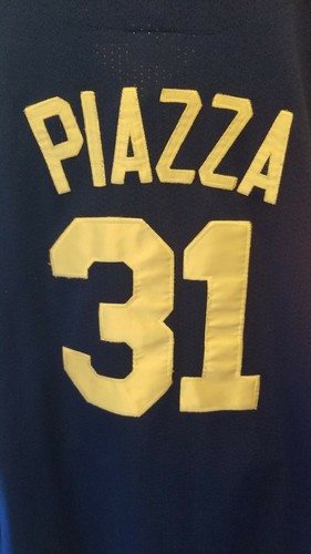 Vintage Majestic MLB Baseball Mike Piazza NY Mets authentic Blue RARW JERSEY XXL - Picture 12 of 12