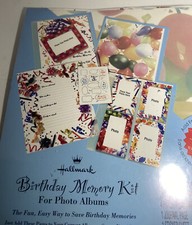 Hallmark Scrapbook Photo Album Page Happy Birthday Memory Kit Craft Sticker