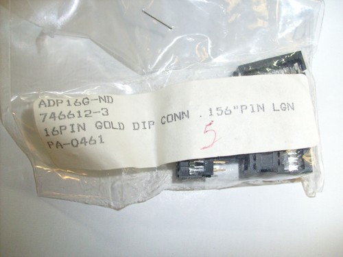16 Pin Dip Socket Connector Gold dip Qty Of 5 Ic - 第 1/4 張圖片