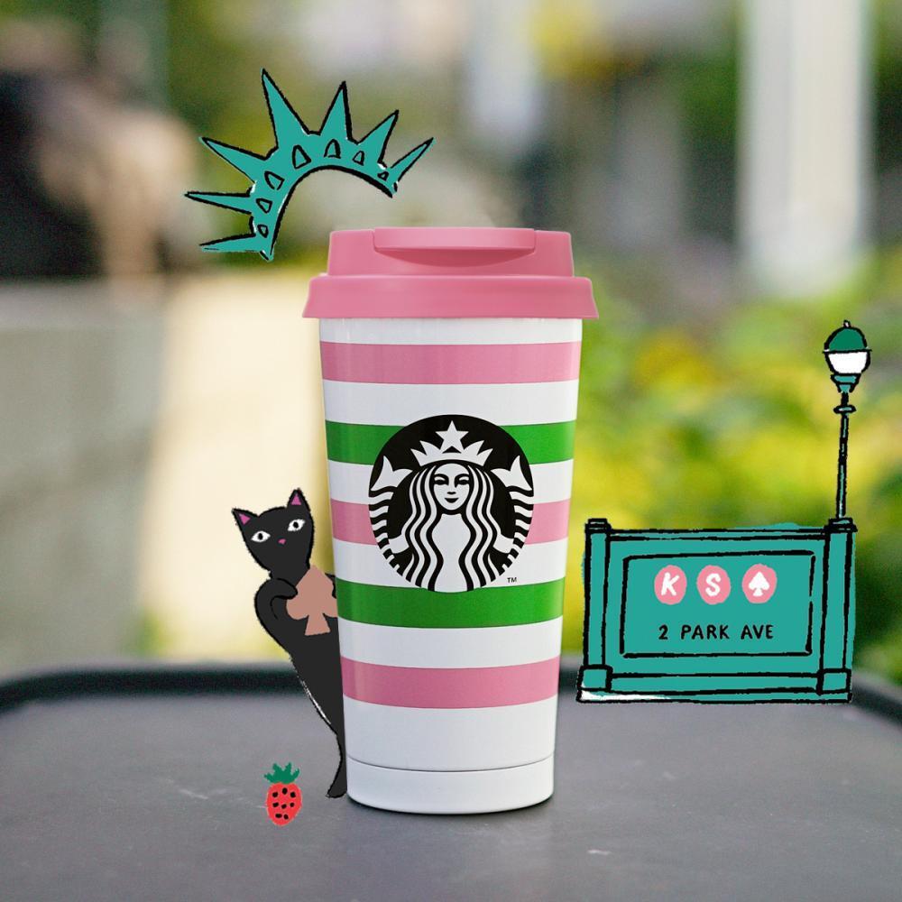Kate Spade Starbucks ステンレスボトル 444ml Kate Spade Starbucks ステンレスボトル 444ml Starbucks® X