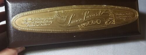 Lucien Piccard Men's Automatic Watch 17j Sunburst Dial Day Date, In Box Papers - Picture 3 of 17