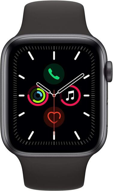 Apple Watch Series 5 40mm Space Gray Aluminium Case with Black 