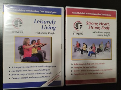 Sandy Knight - Strong Heart Strong Body & Leisurely Living - 2 DVDs Brand New