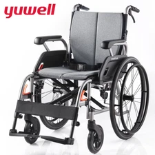 Yuwell H080C Lightly Foldable Manual Wheelchair All Terrain Swing-Away Footrests