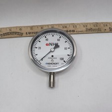 Ashcroft Industrial Pressure Gauge 0-100PSI 2" 1008