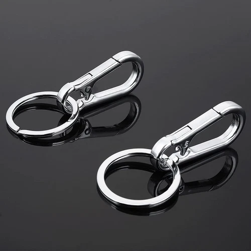 1-10 Stück Schlüsselanhänger Metall Karabiner Clip Schlüsselring Kette Clips Haken Karabiner - Bild 11 von 17