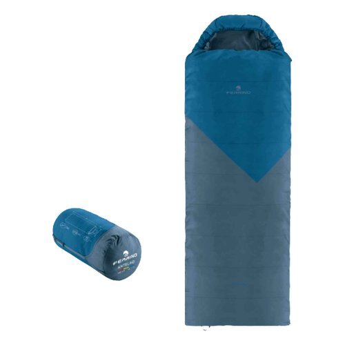 Saco De Dormir Ferrino 86710OBBS Antelao Cuadrado Izquierda Azul Y Gris