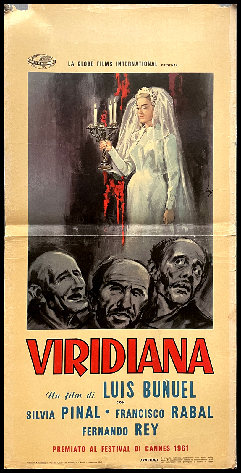 Locandina originale film Viridiana (1961) - Regia di Luis Buñuel