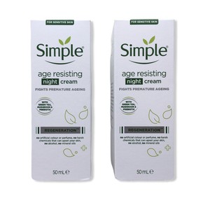 simple night cream age resisting