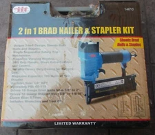 IIT (Ilinois Industrial Tool ) 2-in-1 Brad Nailer/ Stapler Kit NEW