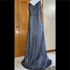 Women s Formal Dress Sizes 18 20 24 26 Adrianna Papell Silver All Over Sequins