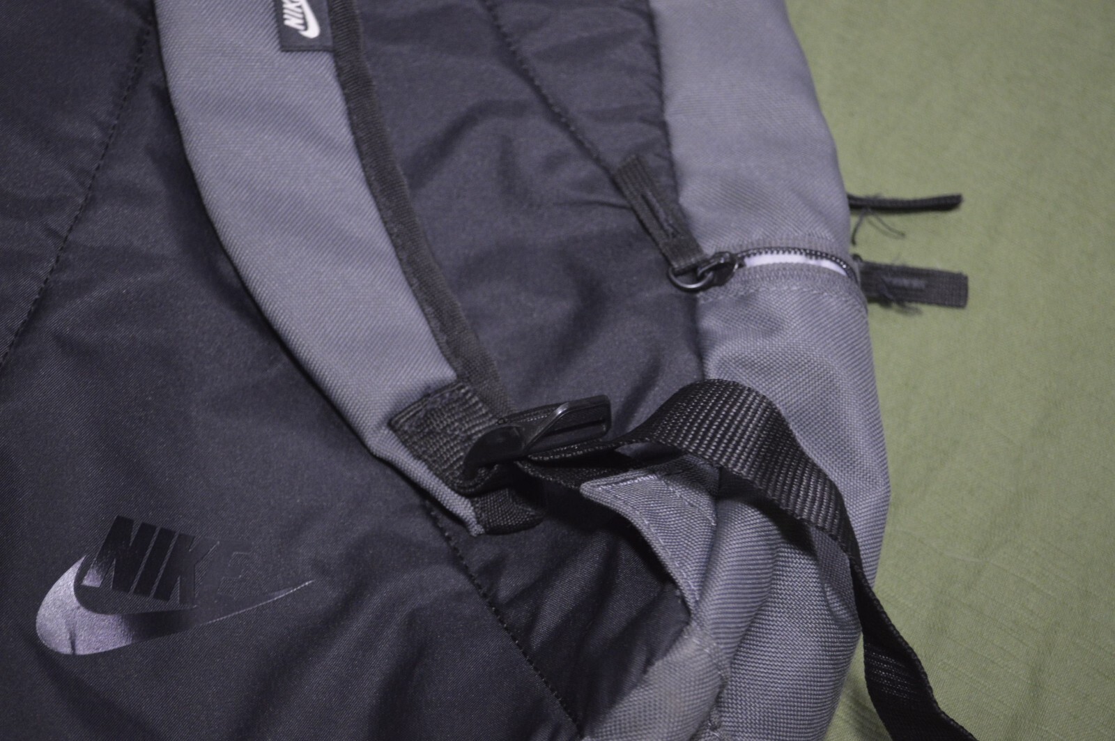 Nike Gray Back Pack Medium Lightweight - image 6
