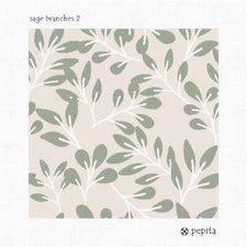Sage Branches 2 Needlepoint Kit or Canvas