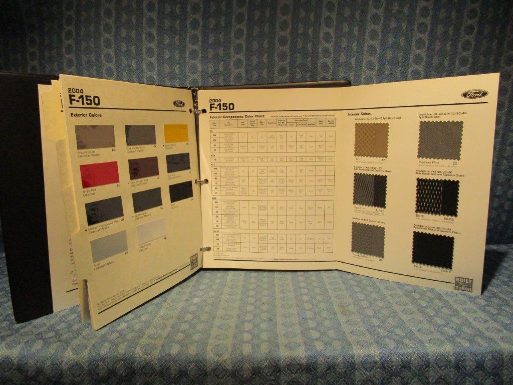 2004 Ford Truck F-150 Orig Dealer Color & Upholstery Reference Book ...