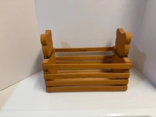 wooden bear book holder