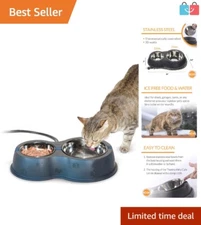Heated Thermo-Kitty Café: Outdoor Pet Feeding Station, No More Frozen Meals