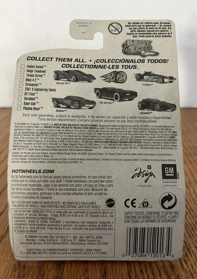 Cadillac V-16 2004 Hot Wheels blanco primeras ediciones 57/100 exclusivo de Kmart 057 Foto 3 de 4