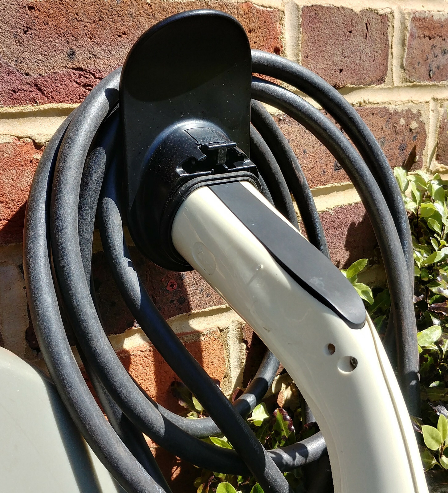 Lockable EV Cable Holder and Organizer for type 2 charging cable. Lock