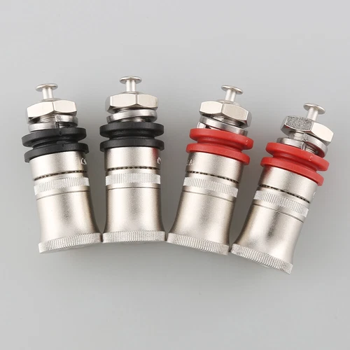 Amplificador de altavoz enchapado en rodio 4 piezas terminal de poste de unión enchufe banana - Imagen 3 de 6