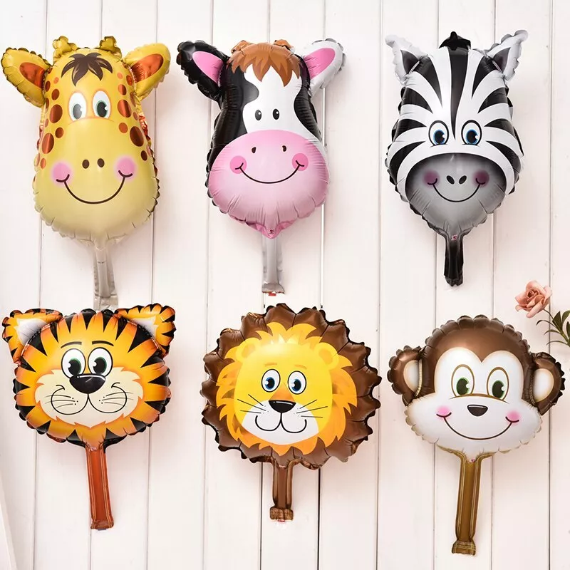 Ballons Animaux Tigre Visage Girafe Singe Tête Jungle Manga