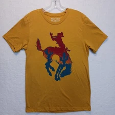 Rowdy Crowd Clothing Womens T-Shirt Size M Cowboy Bronc Rider Western