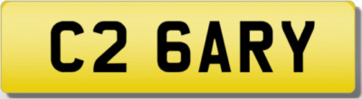 GARY GARRY GARI GAZ ARY HARRY C26 Private Cherished Registration Number Plate