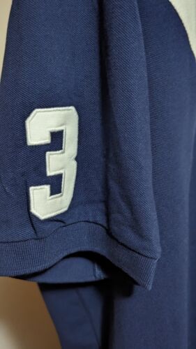 INCREDIBLE BIG PONY PRL NAVY MULTI-COLOR SS POLO SHIRT MESH ALL COTTON 3XLT NWT - Picture 4 of 24