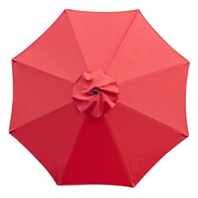 brown umbrellas for patio tables Amazon.com : RELAX4LIFE 10 FT Scalloped Patio Umbrella, Market Table  Umbrella with Push Button Tilt, Crank, 8 Sturdy Metal Ribs, Vented Top,  Sun-Protective Ruffled Canopy, Heavy-duty Outdoor Parasol for Garden  Poolside Deck (