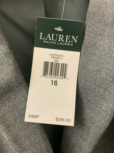 Nuevo con etiquetas $295.00 Lauren Ralph Lauren Gris Blazer/Chaqueta PRESP19 Talla Multi - Imagen 3 de 7