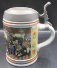 Gerz Beer Stein Germany Country Floral Pattern 6 Inches Heimatmaler Defregger — photo 2