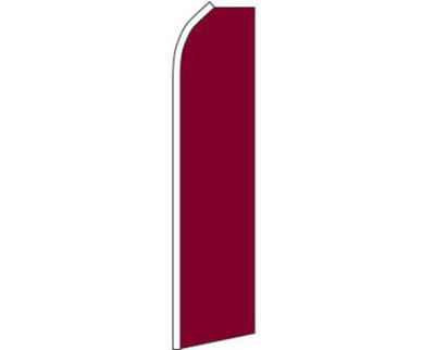 Pack of 2 Burgundy Plain Solid Color Swooper Super Feather Advertising Flag
