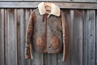 NWT Polo Ralph Lauren leather shearling bomber jacket Size purple