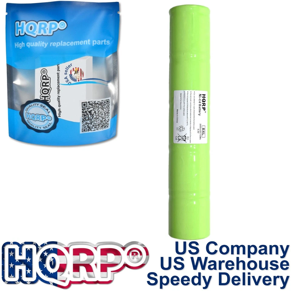 HQRP NiCd 6V 2500mAh Akku für Maglite 201701 40070249 ESR4EE3060 ET2600D ML5000 - Image 2 of 4