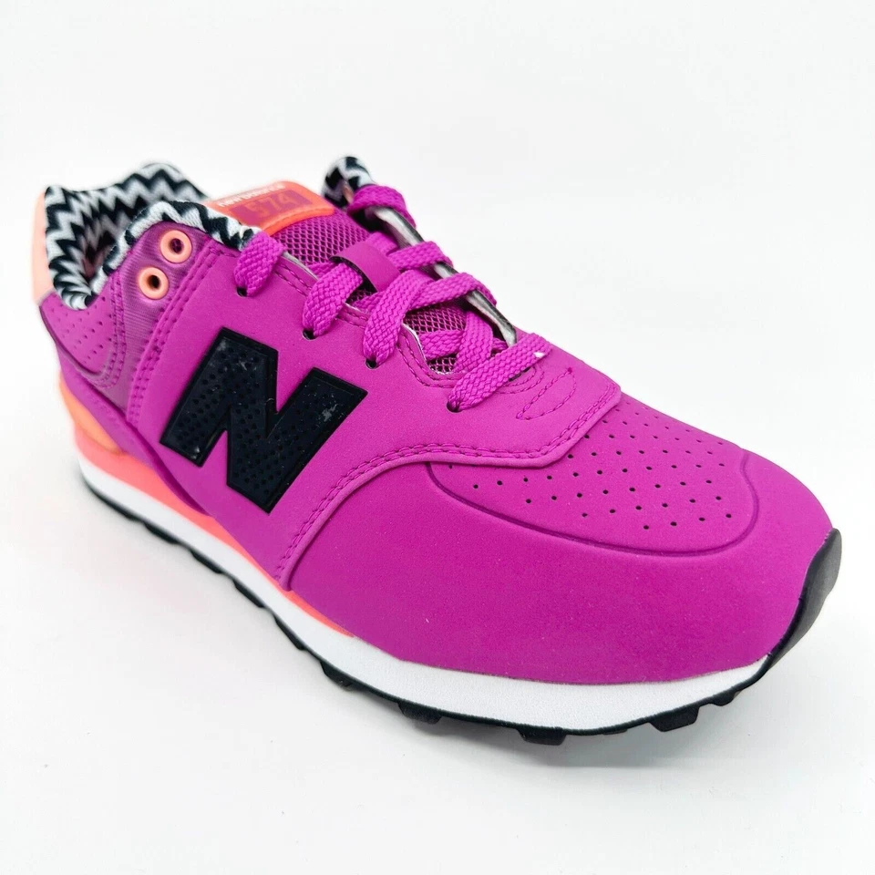 Новый баланс 574 Classics пурпурный черный Kids работает кроссовки KL574A3P - Изображение 2 из 4