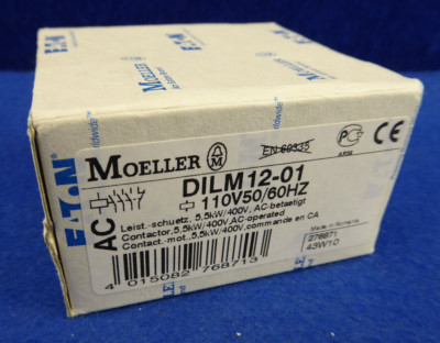Eaton Klöckner Moeller Leistungsschütz DILM12-01, 110V 50/60HZ Nr. 276871, 5,5Kw