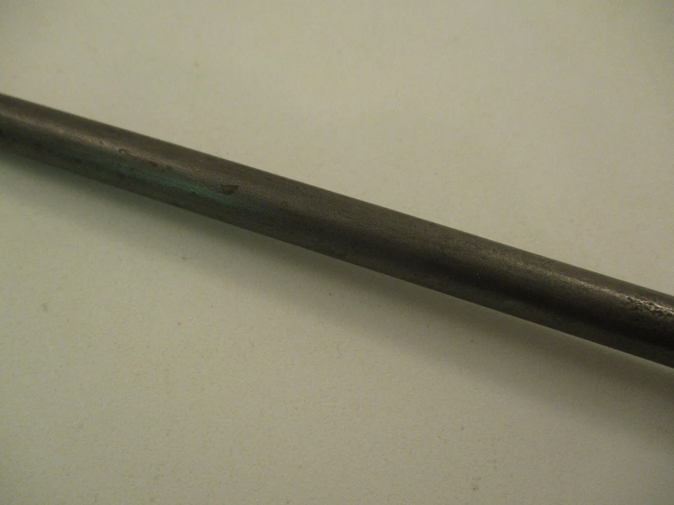 Vintage Knife Sharpener Honing Rod Copper Pipe Handle Primitive 14" - Image 4 of 4