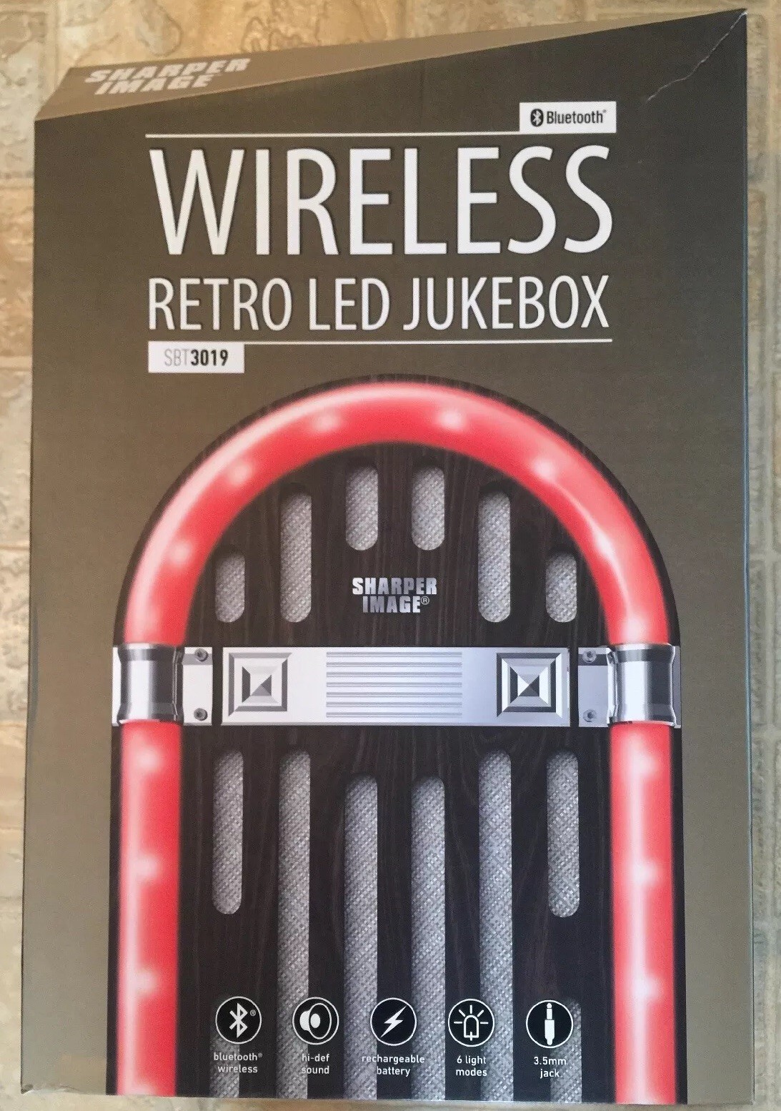 sharper image retro wireless speaker