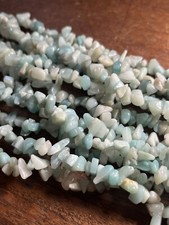 5-8mm Blue Gemstone Chip Freeform Gemstone Loose Beads 24in Strand