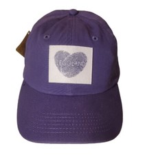 Lego Legoland Thumbprint Heart Cap Hat Youth Adjustable Purple Cotton