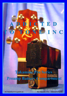 Takamine CT4B CT4BII N4B, Graph EX Pro Series guitar preamp battery TRAY /  LID