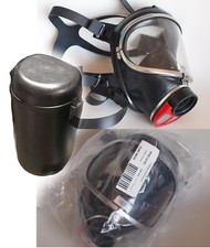 Dräger Panorama Nova Atemschutzmaske Gasmaske Atemschutz THW Feuerwehr Dose M 45