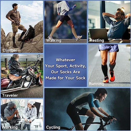 Pair Medical Compression Socks Varicose Knee Vein Open Toe Support Stockings - Bild 20 von 50