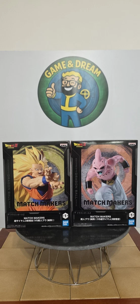 Set Pareja Match Makers Goku ss 3 y Majin Bu Kid Banpresto Dragon Ball Figuras *