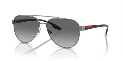 NEW Prada Linea Rossa 54TS Sunglasses 5AV3M1 Gunmetal 100% AUTHENTIC