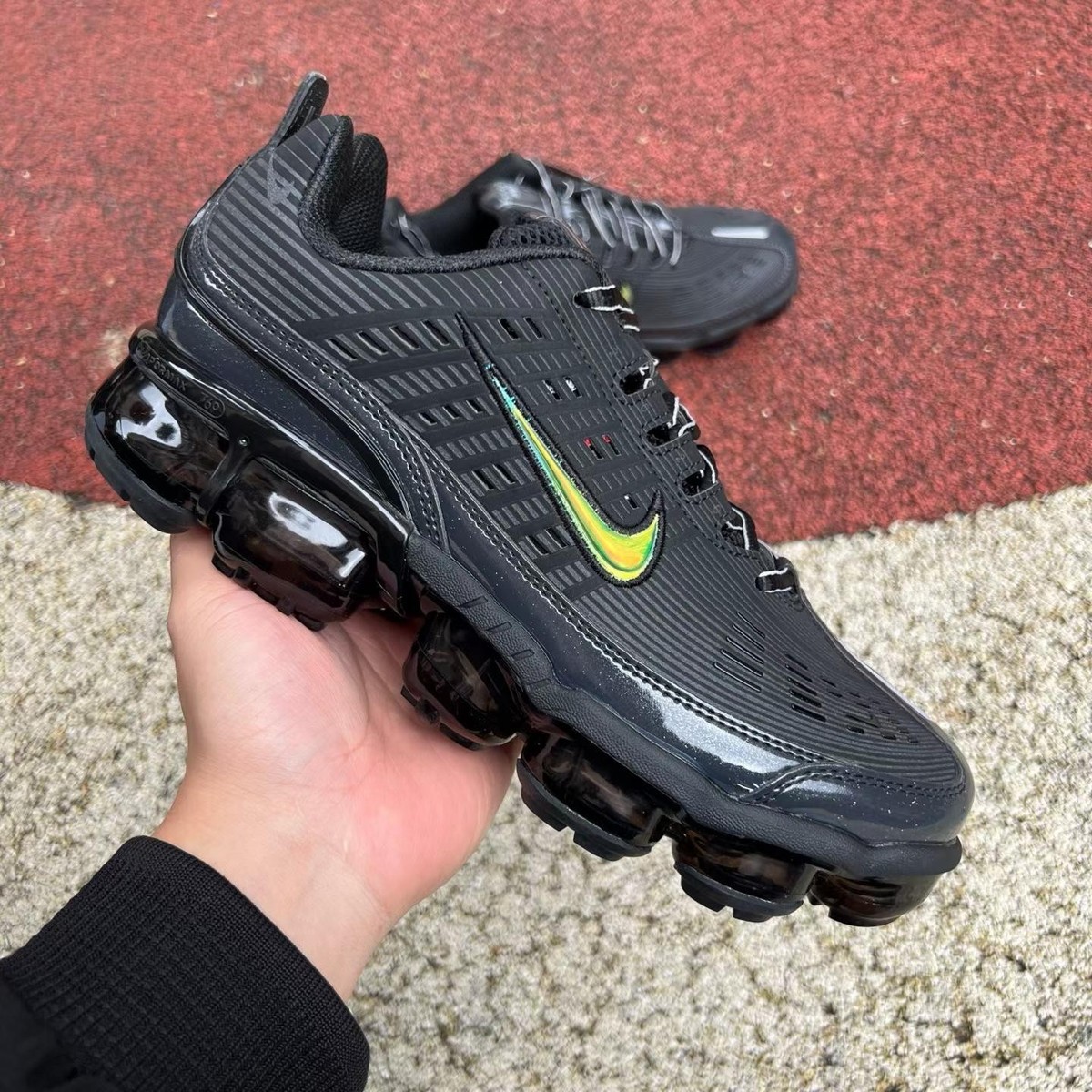 Nike Air VaporMax Sneakers Black Cushion Running Shoes Men 
