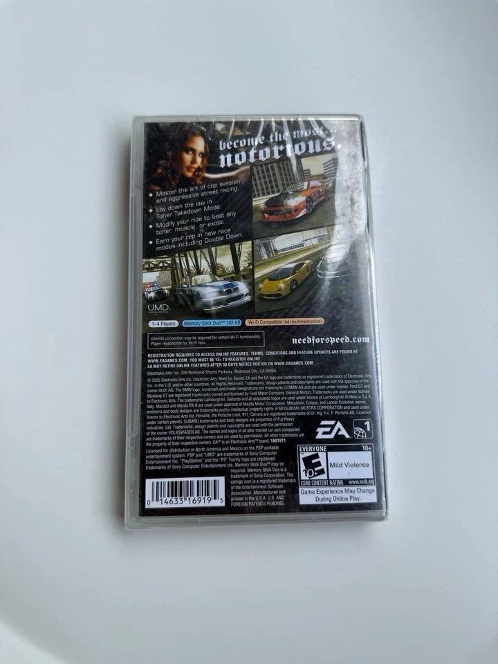 Need for Speed Most Wanted 5-1-0 - Sony PSP - Brand New - Sealed - Image 2 of 2