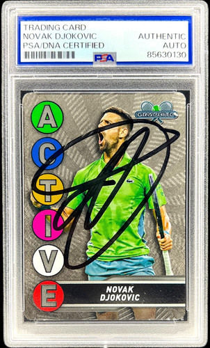Novak Djokovic #ACM-1 2024 Topps Graphite Active Metal card